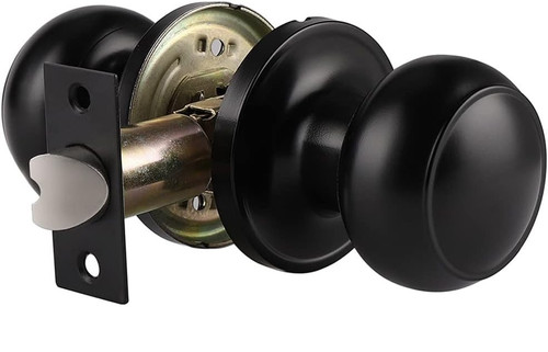 Probrico black door knob sets - black,