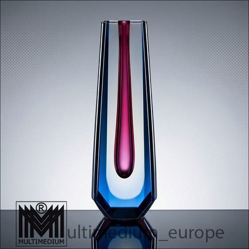 Exbor czech glass vase - exbor,