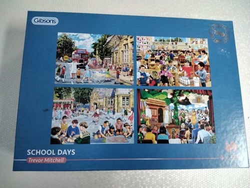 Jigsaw puzzle school days - puzzle, "school