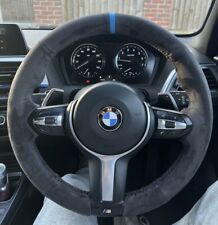 BMW 12345X Series M Sport Alcantara Steering Wheel Cover Red Blue Navy Thread