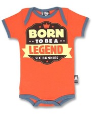 Six Bunnies Unisex Orange Born