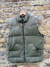 ADIDAS Mens Body Warmer Large Jacket Zipper Coat Puffer Khaki Green