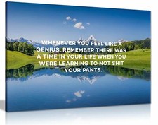 Inspirational Motivational Quotes Framed Canvas Wall Art Print Home Office 