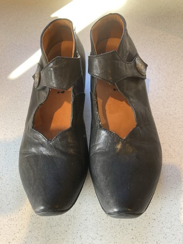 Think black leather shoes size - think,