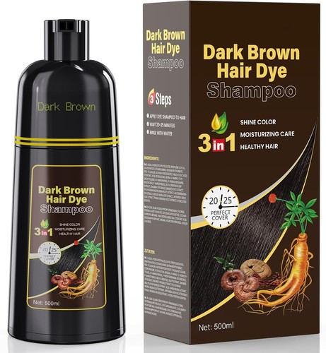 Dark brown hair - dark, shampoo