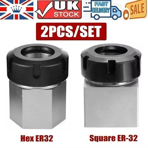 Square hex er32 - er32, collet