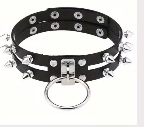 Black leather fancy dress - leather,