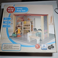Playtive Wooden Shop Play Set
