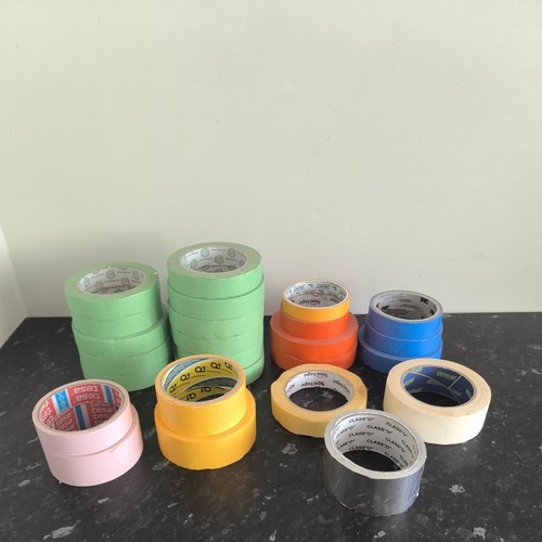 Masking tapes bundle used - tapes, bundle.used