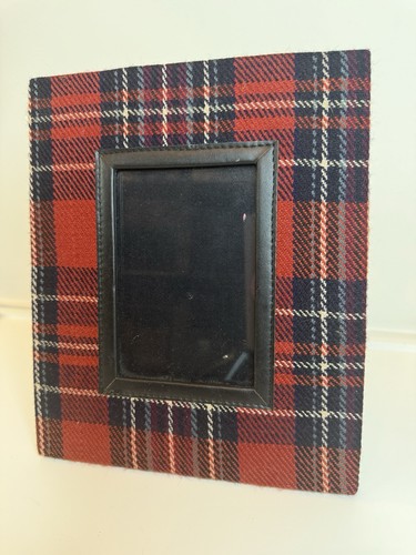 Red plaid tartan fabric - plaid,
