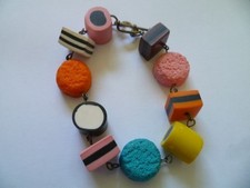LIQUORICE ALLSORTS DESIGN BRACELET - KITSCH, QUIRKY, ROCK CHICK