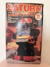 Vintage Saturn The 13" Giant Walking Robot Battery powered toy Boxed*NOT TESTED*