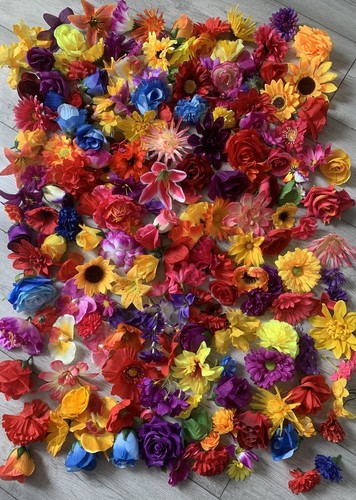 50x flower heads mixed - flower, joblot