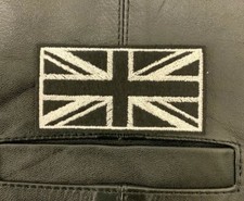BLACK & WHITE UNION JACK BIKER