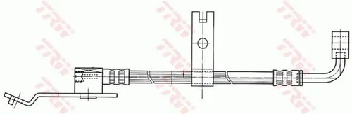 Flexible brake hose phd402 - hose, trw