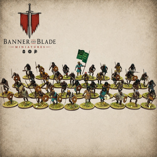 Sudanese tribesmen 28mm - 40,