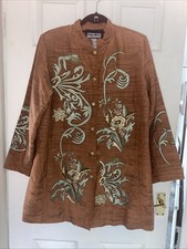 Bronze Raw Silk Look