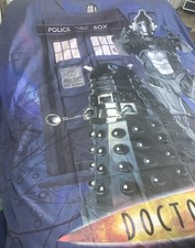 Dr Who Dalek Tardis Cyberman Fabric Panel
