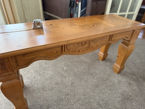 Solid wooden side table 130cm - solid,