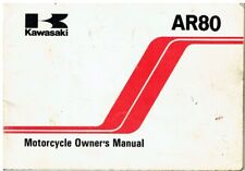 KAWASAKI AR80 (-C5) ORIGINAL 1987 OWNERS INSTRUCTION & MAINTENANCE MANUAL