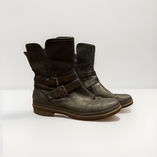 UGG Simmens Black Leather Moto