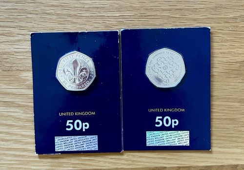 2019 50p coins girl - 2, x
