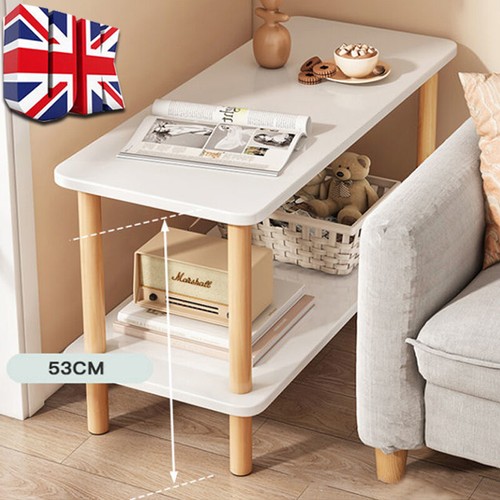 Narrow end table for living - table,
