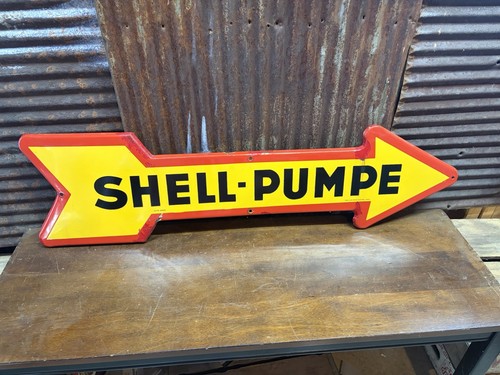 1950s shell gasoline arrow - shell,
