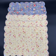 VTG Floral Quilted Placemats