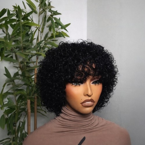 Fringe jerry curl wig 100 - wig,