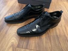 Men's  Paolo Sartori Black Leather Oxford Shoes  UK 10 EU 44 RRP £113