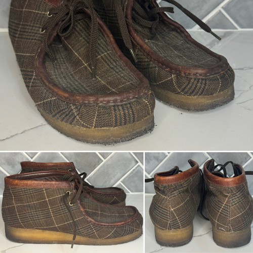 Men clarks wallabies plaid - clarks,