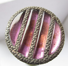 Victorian hat pin purple glass