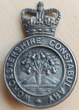 Obsolete Worcestershire Constabulary Cap Badge 1954-1967