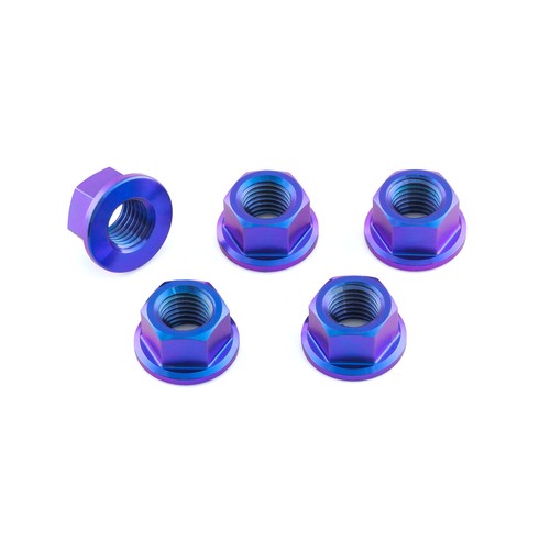 Titanium sprocket nuts m10 - titanium,