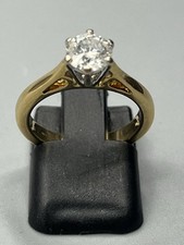 18CT 0.78pt DIAMOND SOLITAIRE RING