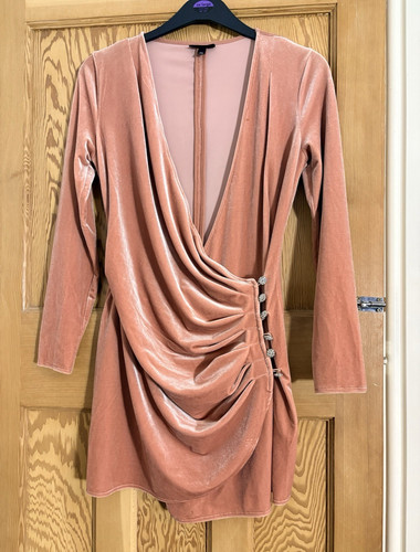Topshop pink velvet - velvet, ruched
