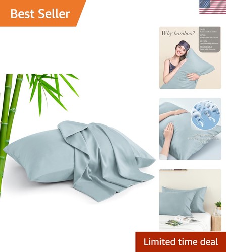 Luxury haze blue bamboo - haze,