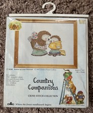 New DMC Country Companions Cross Stitch Kit K164 Button Up Your Overcoat
