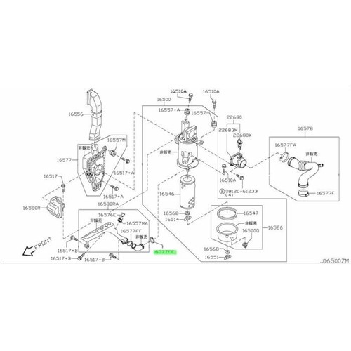 Genuine nissan hose clamp - genuine, for