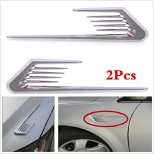 Car Door Side Fender Dagger Emblem Rustproof Trim Sticker Air Flow Grille Decor