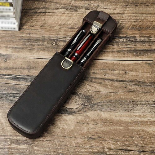 Retro pen tray leather - pen,