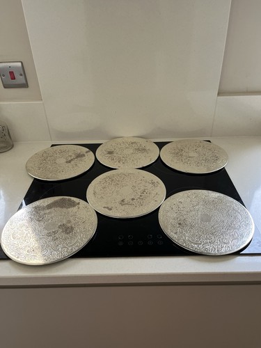 Etched silver plated table - 6,