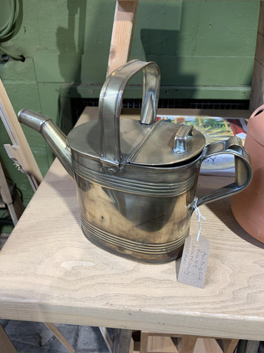 Vintage brass watering - brass,