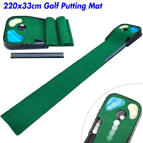 Green golf putting - mat, indoor