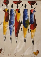 Oil On Canvas Painting Of