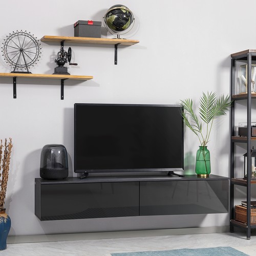 Homcom wall mounted - wall, stand