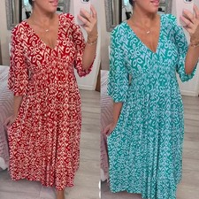 Women Floral Boho Maxi Dress