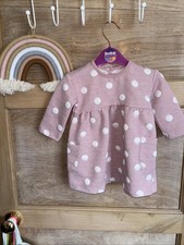 Baby Girls Spotty Dress By George Age 6-9 Months