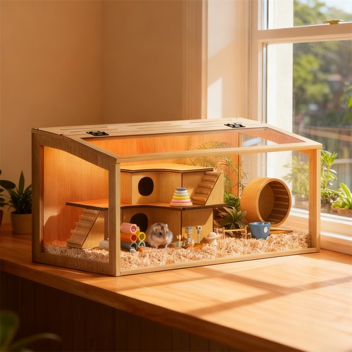Hamster cage chewproof wooden - chewproof,